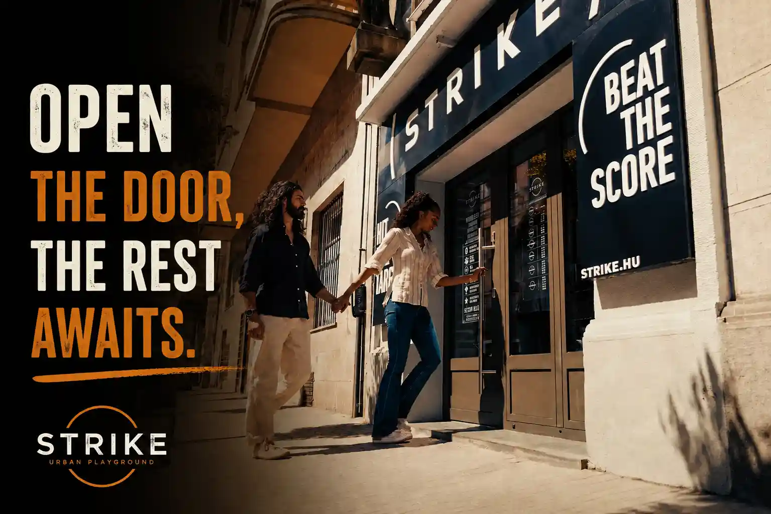 strike entrance on Pannónia utca in Budapest